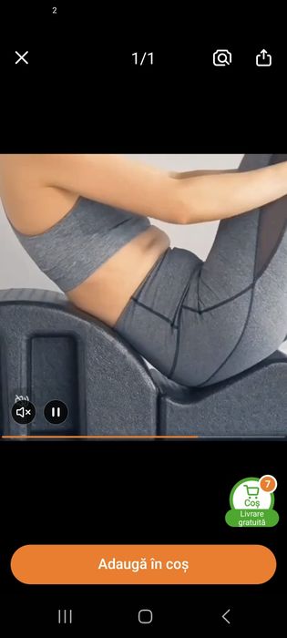 Aparat streching pentru durerile lombare