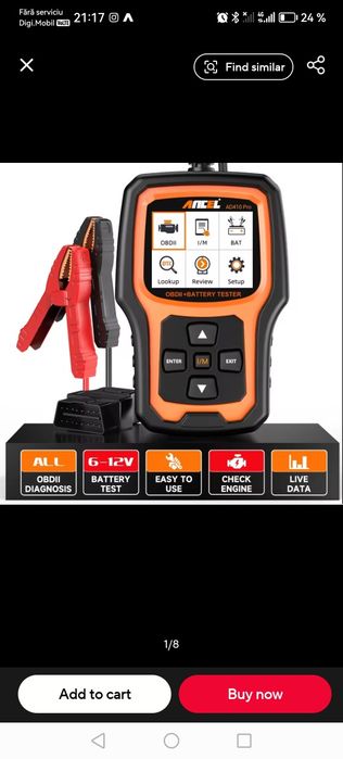 Vând diagnoza auto Ancel ad410 pro