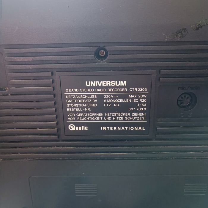 Universum CTR 2303 DE LUXE