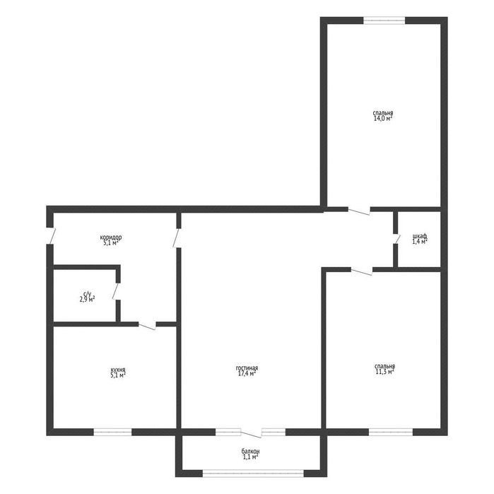 СРОЧНО продаётся 3-комнатная квартира ГАГАРИНА -1000 мелочей. Этаж 4/5