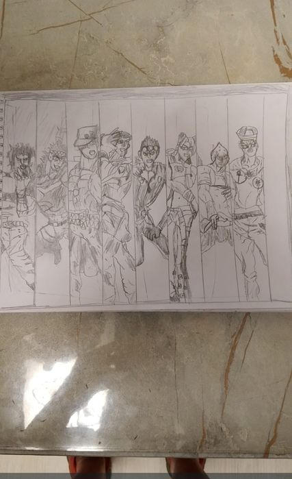 Рисунки ручной работы Аниме:Джо Джо