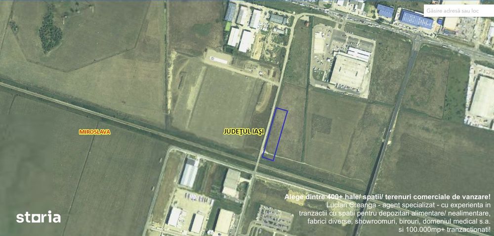 Teren industrial, de la 3000mp la 7000mp, in spate la Metro
