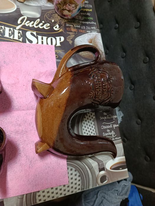 Кана с чаши керамика, за ракия