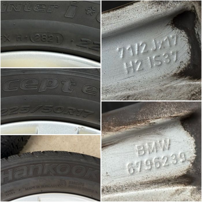Roti - jante 17’ 5x120 BMW + Anvelope iarna Hankook 225/50 17