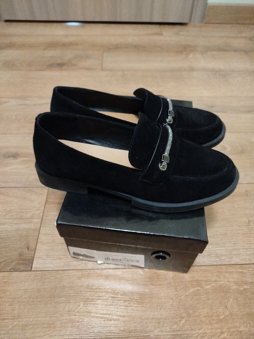 Mocasini piele întoarsă