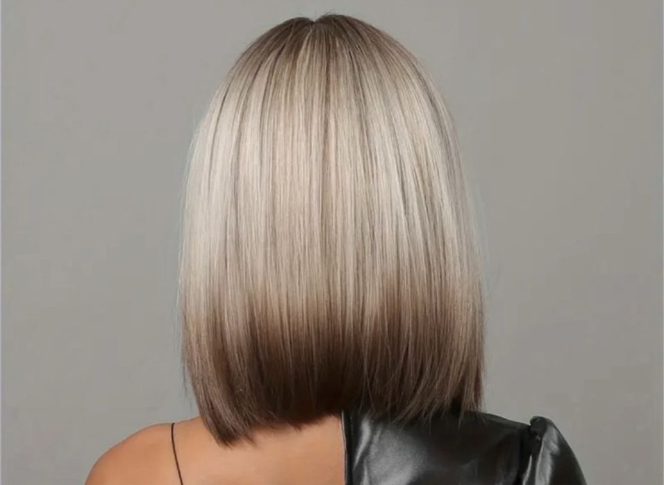 Peruca blond cenusiu / rece  bob