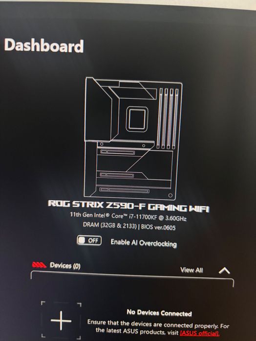 Asus Rog Strix  Z590-F Gaming WIFI + Intel Core i7 11700KF