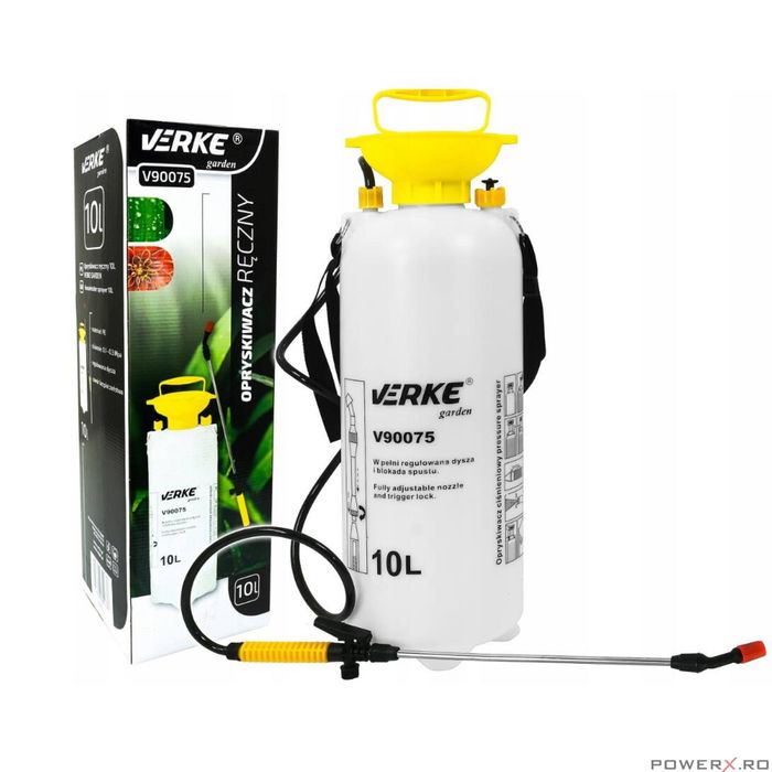 Pulverizator manual pentru stropit, capacitate 10 l, Verke