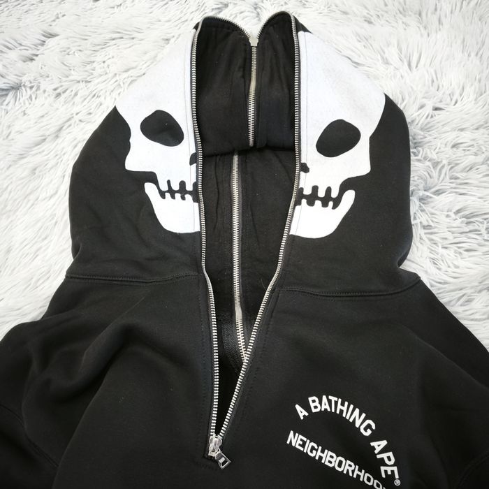 BAPE x NEIGHBORHOOD мъжки суичър/худи размер М НОВ