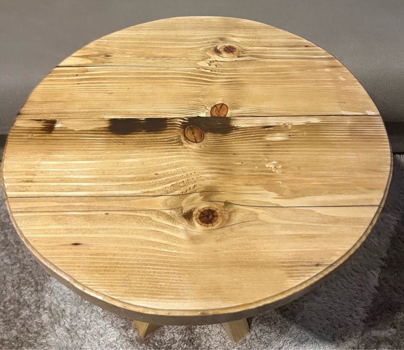 Măsuță de cafea rotundă din lemn