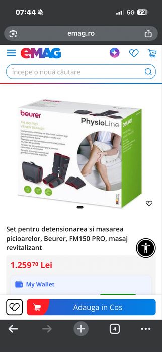 Vand aparat putin folosit Beurer 150 Pro Venen Trainer