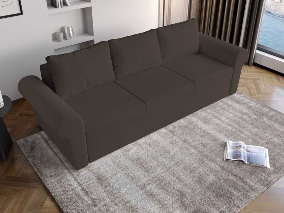 Canapea Maroc Maro+Masa Grand Stejar Auriu+4 Scaune Grand Crem