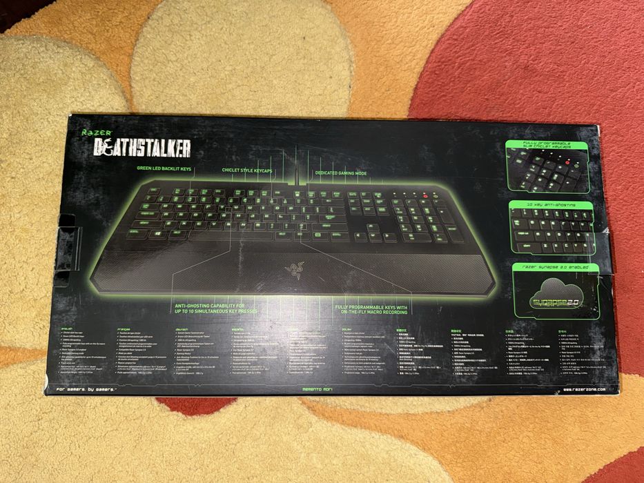 Геймърска клавиатура Razer DeathStalker с оригинална кутия