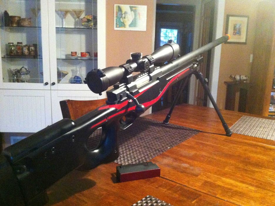 Pusca Airsoft SNIPER cu luneta inclusa si bipod - nu shotgun pistolarc