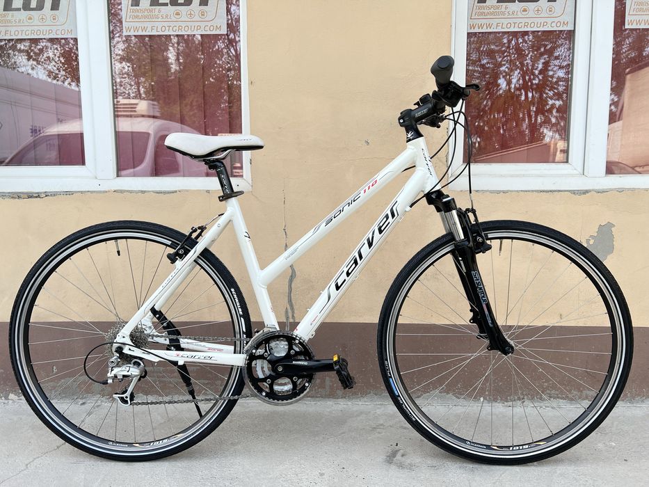 Bicicleta dama Carver 28 Inch Aluminiu 27 viteze full Shimano Deore + Lx