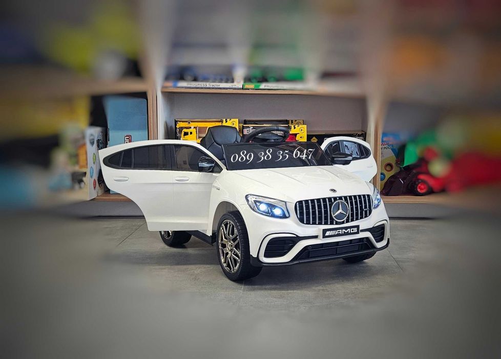 НОВО!Акумулаторен джип MERCEDES GLC 63 AMG с 12V батерия,меки гуми,USB