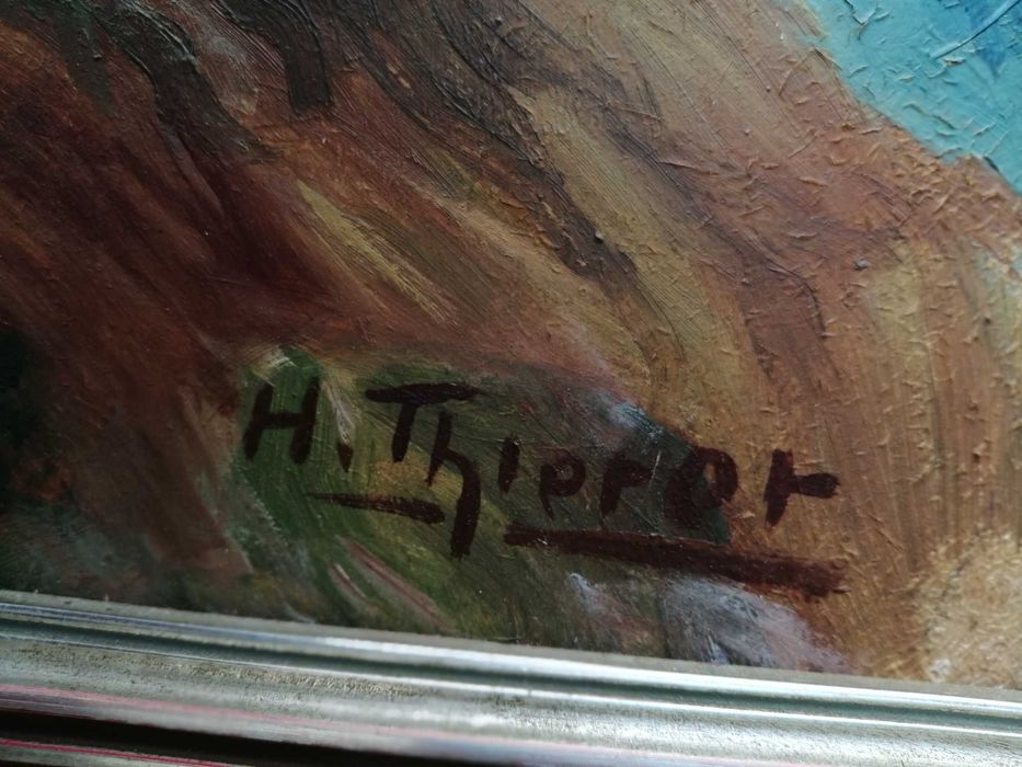 Tablou, ulei pe panou, H. Thierot - pictura originala