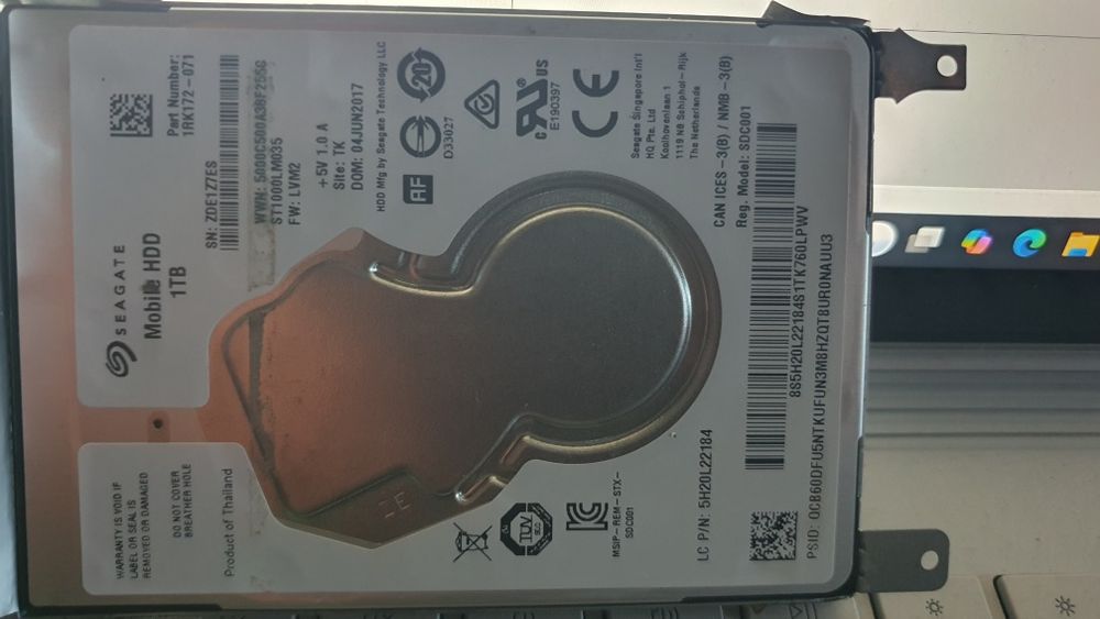 HDD 1.TB. 100% functional
