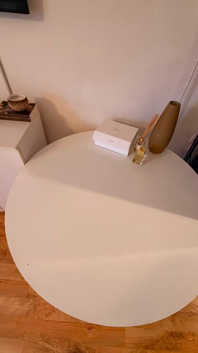 Masa alba rotunda diametru 100 cm, JYSK