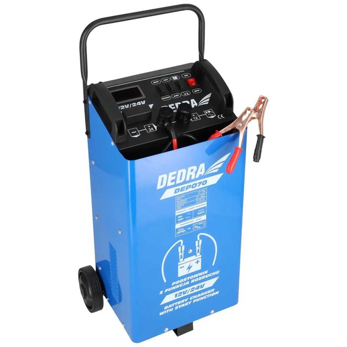 DEDRA DEP070 12/24V 40-400Ah стартов токоизправител, зарядно за акумулатор