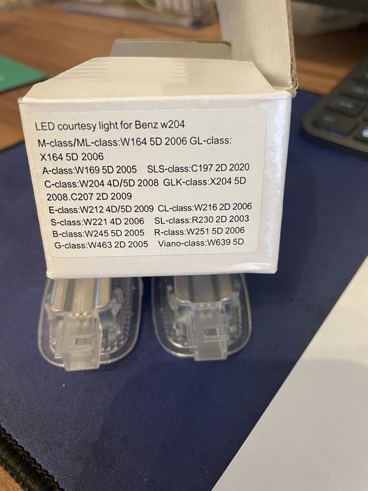Set lampi led numar inmatriculare mercedes