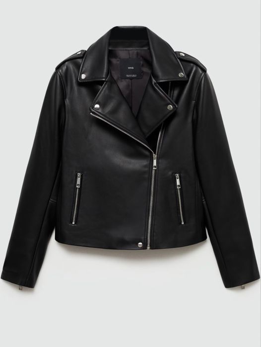 Дамски кожено яке Mango