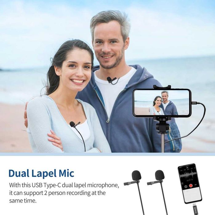 Професионални микрофони BOYA WMic5 - ултра комп. стрийм, подкаст, live