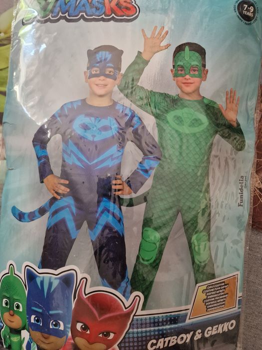 Costum Eroi in Pijama cu 2 personaje - Sopi (Soparla) si Pisoi