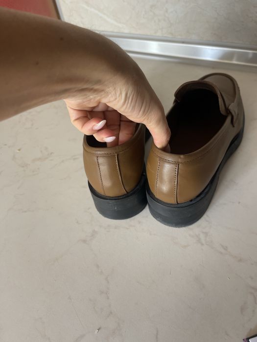 Кожени обувки Arket естествена кожа