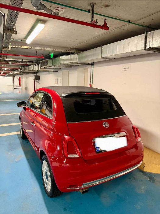 VÂND Fiat 500C Cabrio Lounge | 2016 | 76.977 km | Roșu | București