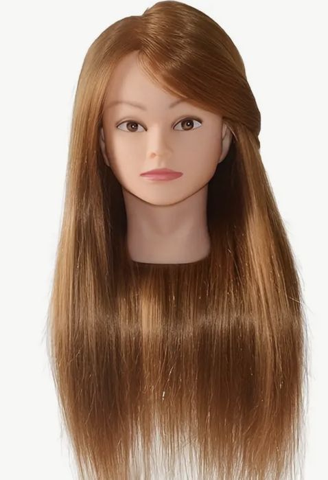 Тренировъчна глава с естествена коса