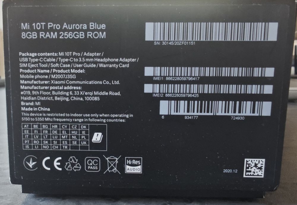 Телефон Xiaomi Mi 10T Pro