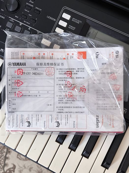 YAMAHA PSR_E363 + подставка