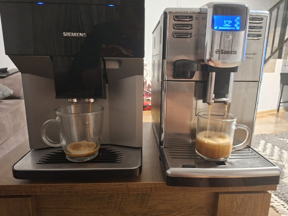 Aparat cafe siemens eq500 si saeco incanto deluxe