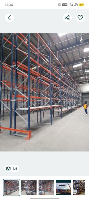 Rafturi metalice pentru depozitare paleti