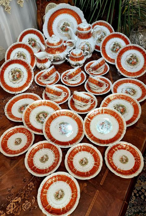 Чайно-кофейный сервиз Мадонна "Оскар". ГДР.  Дёшево !