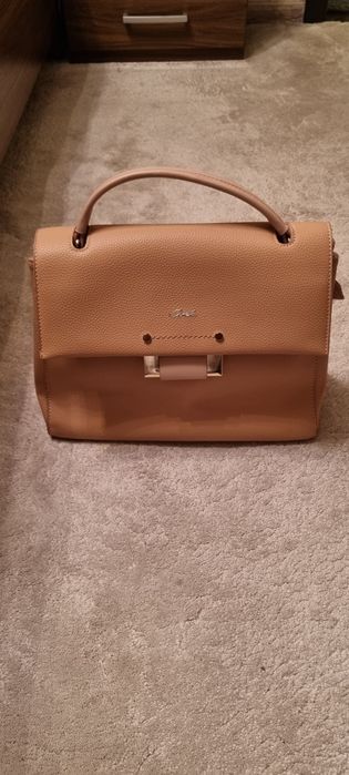 Дамска чанта Axel бежова,  Zara черна