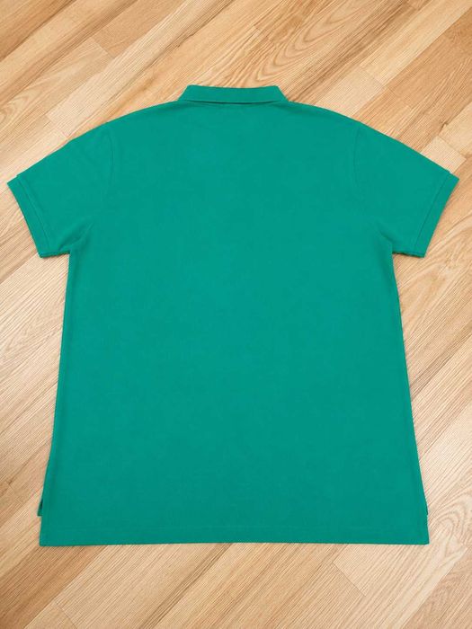 Tricou polo Polo Ralph Lauren Custom Fit, Big Pony, 100% bumbac, verde – Mărimea XL