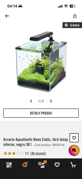 Vand acvariu nano 30L