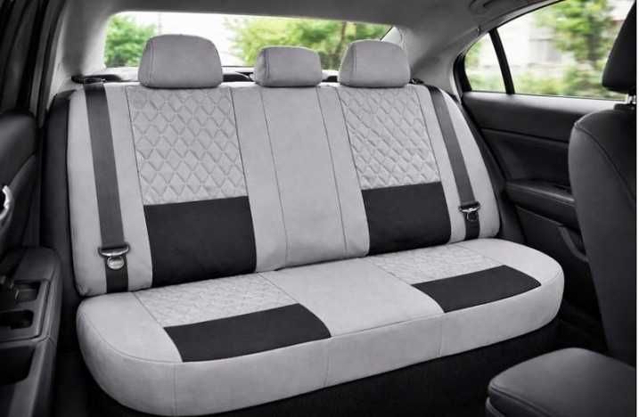 Huse scaune universale Premium compatibile SUV , Limuzine gri cu negru