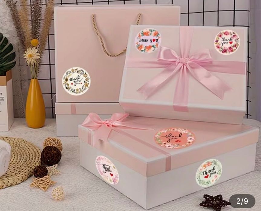 Autocolante pe rola cu thank you