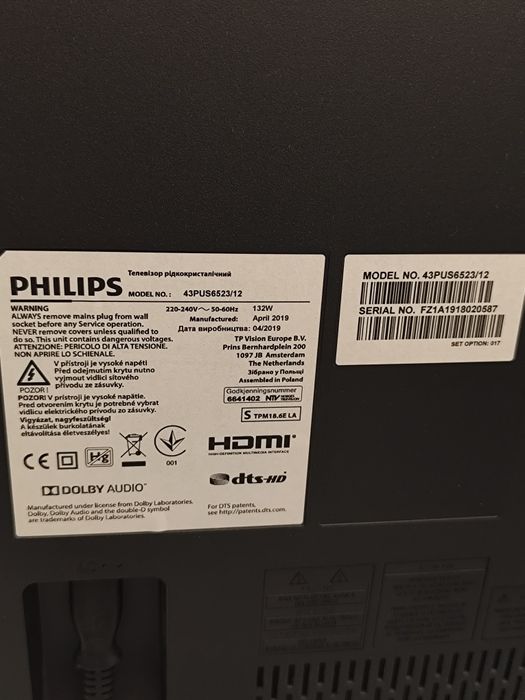 Televizor Smart 4k TV Philips