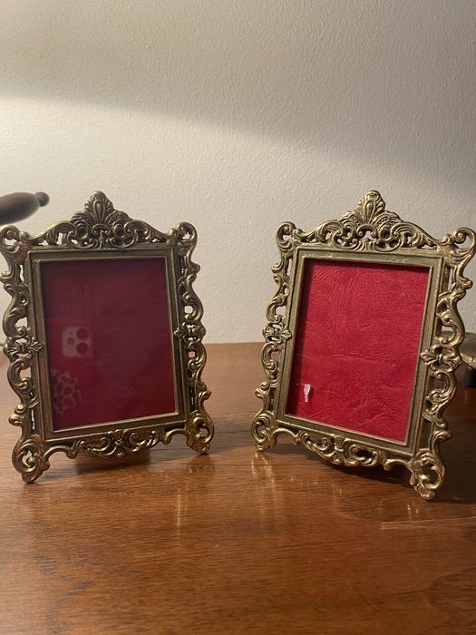 2 Rame  baroc  de bronz