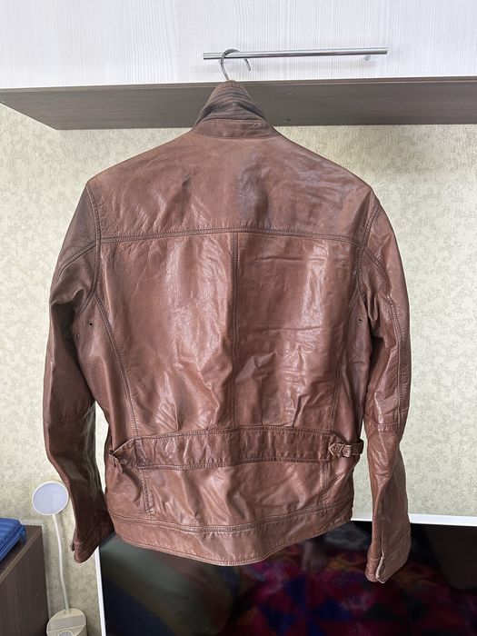 Кожаная куртка massimo duti (муж)