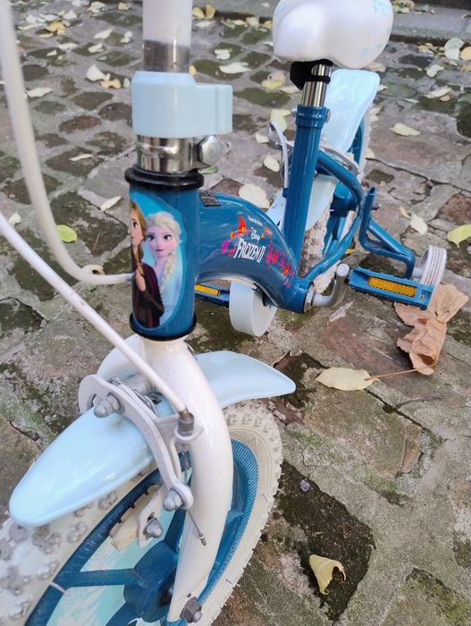 Bicicletă copii 12 inch Disney Frozen 2 (Regatul de Gheață) + roți ajutătoare