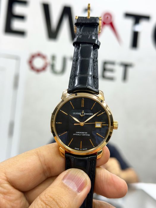 Золотые Часы Ulysse Nardin Executive Dual Time 18k