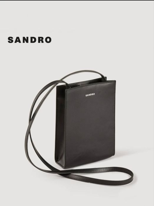 Sandro кожаная сумка