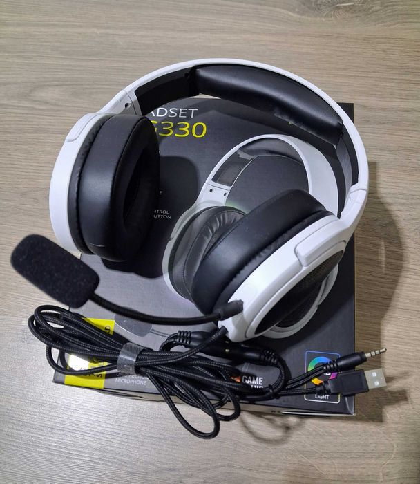 Игровые Наушники 2E Gaming HG330 7.1 White