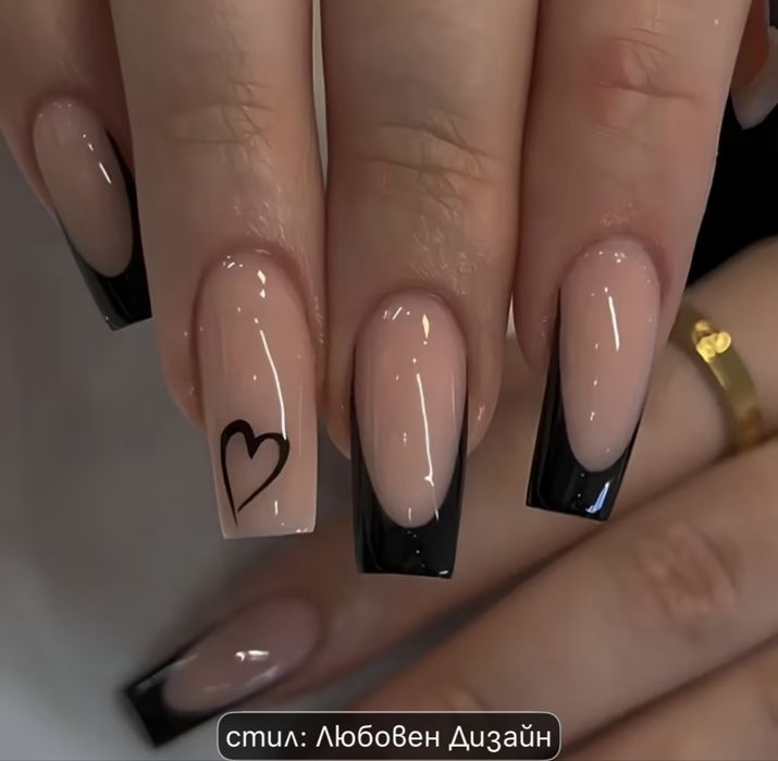 (Комплект ръчно изработени нокти)