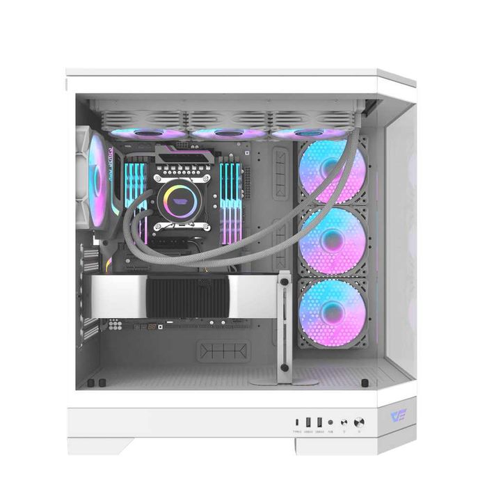 ' Корпус для ПК darkFlash DQX90 WHITE (ATX, 4x Fans)
